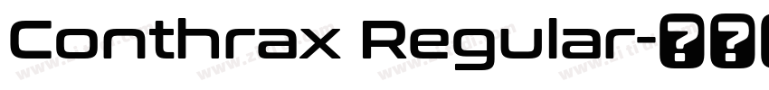 Conthrax Regular字体转换